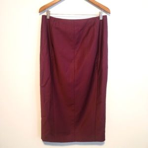 Ted Baker Wine Pencil Skirt
